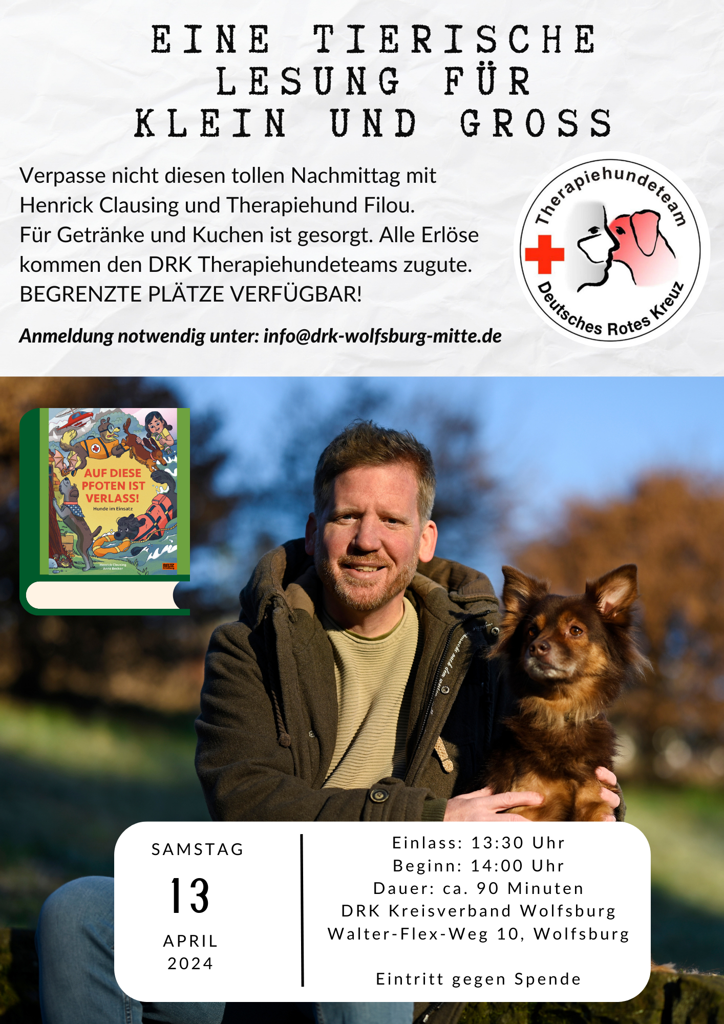 Titelbild zu der Veranstaltung auf diese Pfoten ist Verlass!