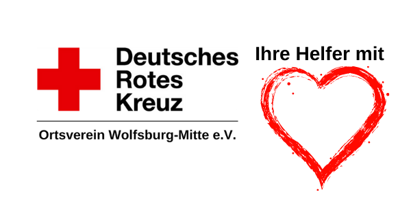 Logo vom Deutschen roten Kreuz - Helfer mit Herz