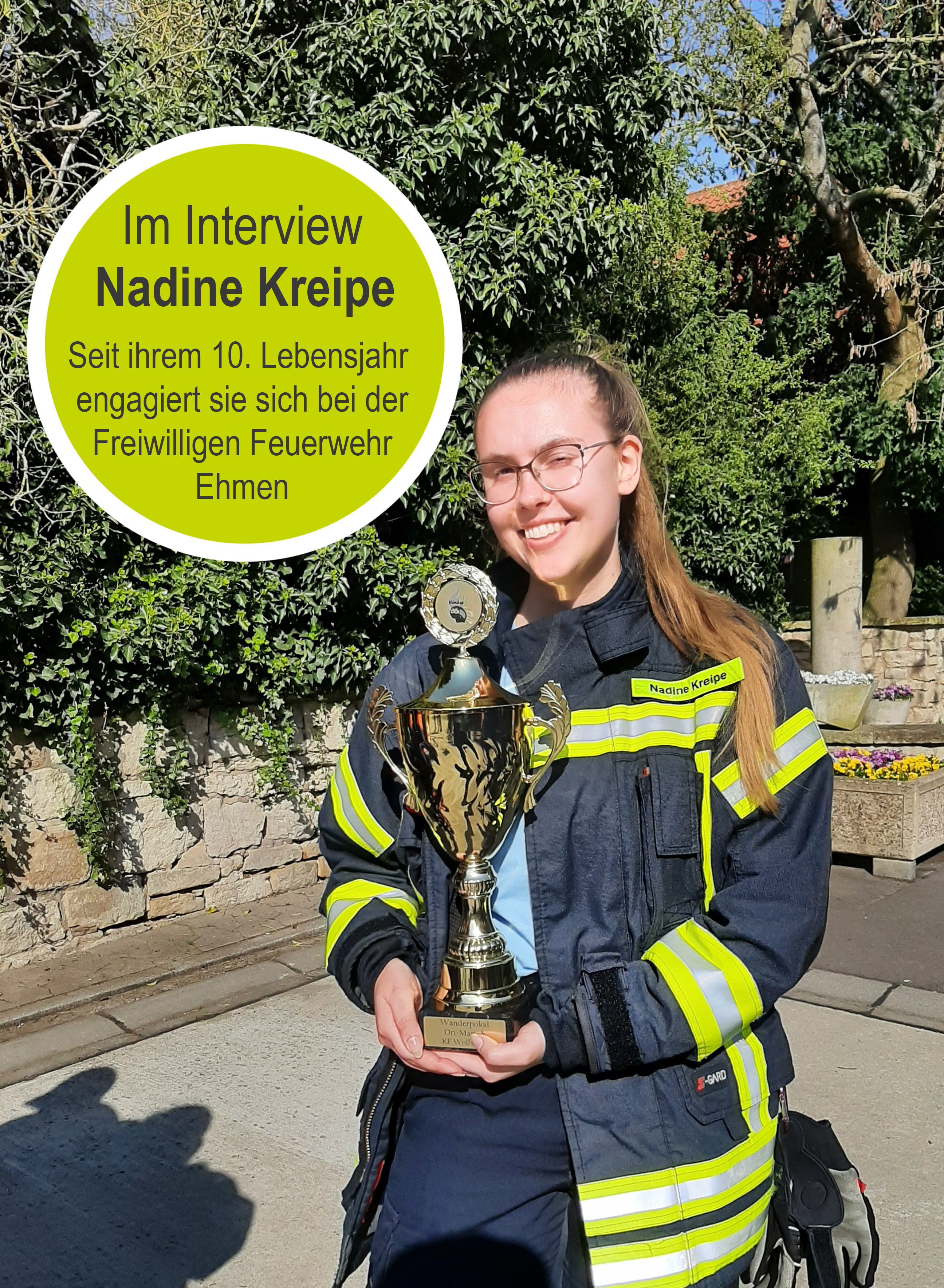 Bild der Feuerwehrfrau Nadine Kreipe